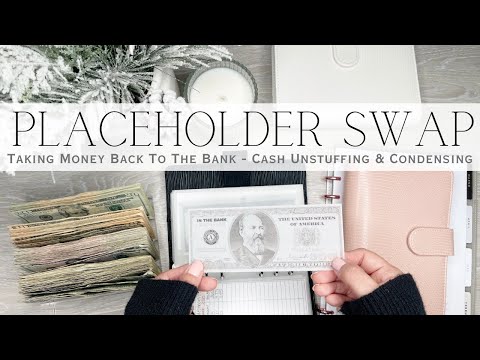 Dollar Bill Placeholders For Cash Stuffing